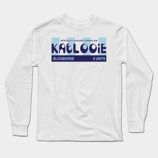 Kablooie Blooberrie Chewing Gum Long Sleeve T-Shirt by iannorrisart